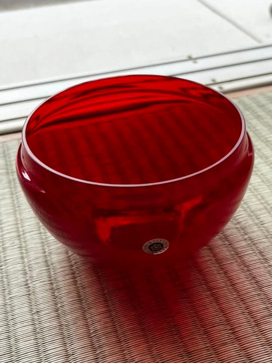 りんご　菓子椀　sasaki glassware 佐々木クリスタル　アンティーク