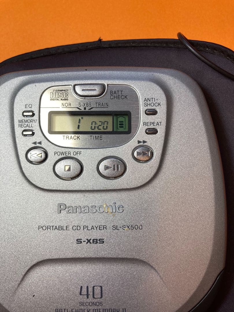 動作品 Panasonic ポータブルCDプレーヤー SL-SX500 匿名配送