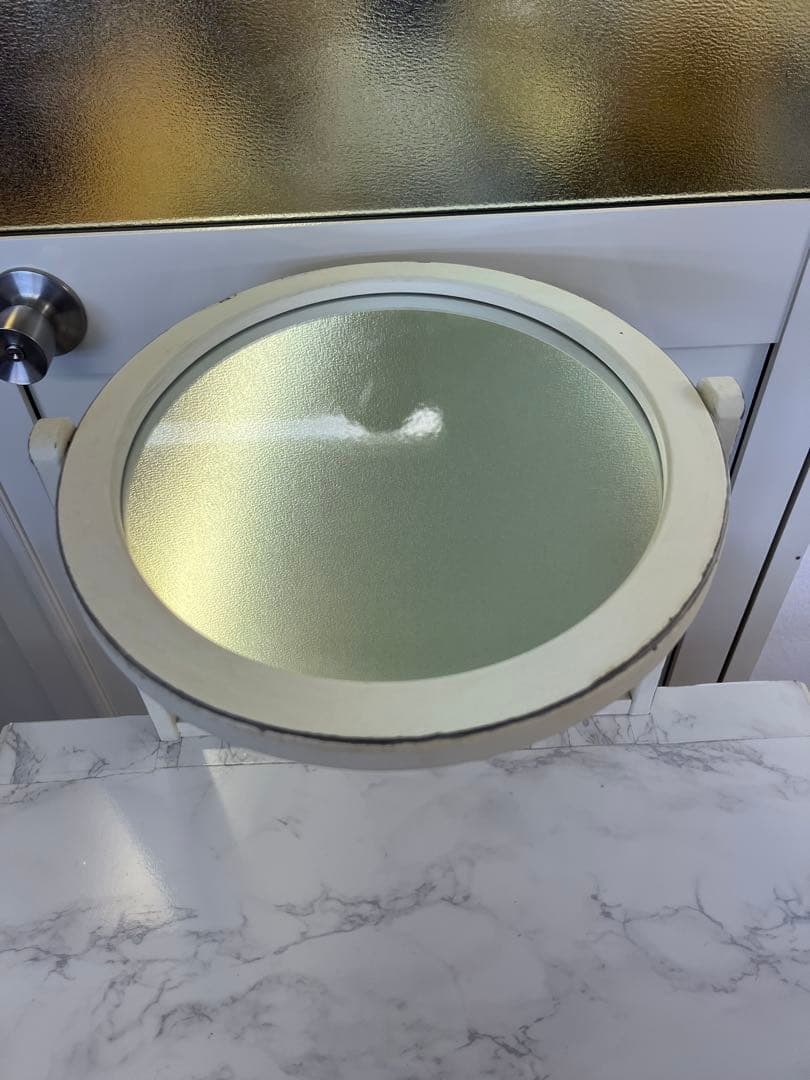 ドレッサー　鏡台　化粧台　大理石柄　昭和レトロ　白　ホワイト　おしゃれ