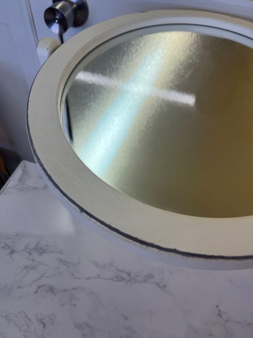 ドレッサー　鏡台　化粧台　大理石柄　昭和レトロ　白　ホワイト　おしゃれ