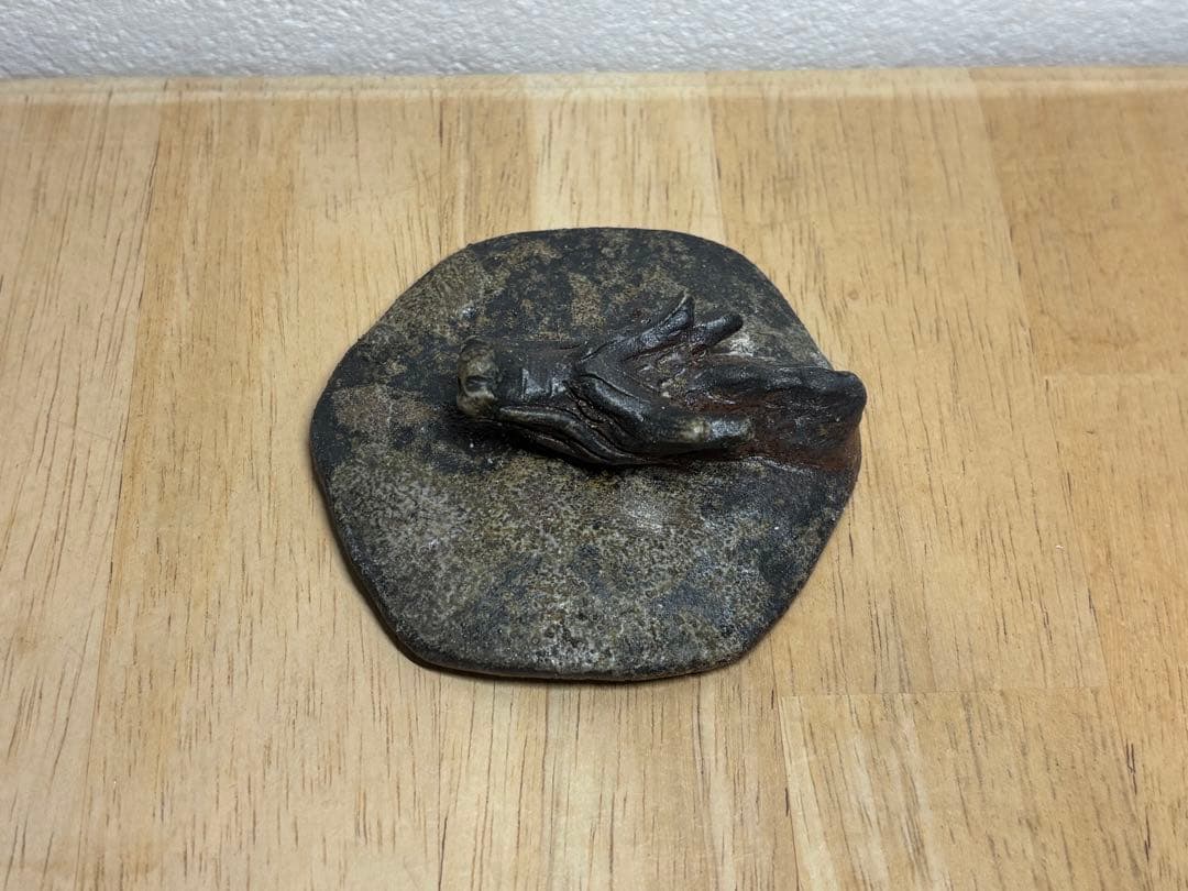 128. 備前焼 宝瓶 登り窯 龍 りゅう 6角 手びねり 急須