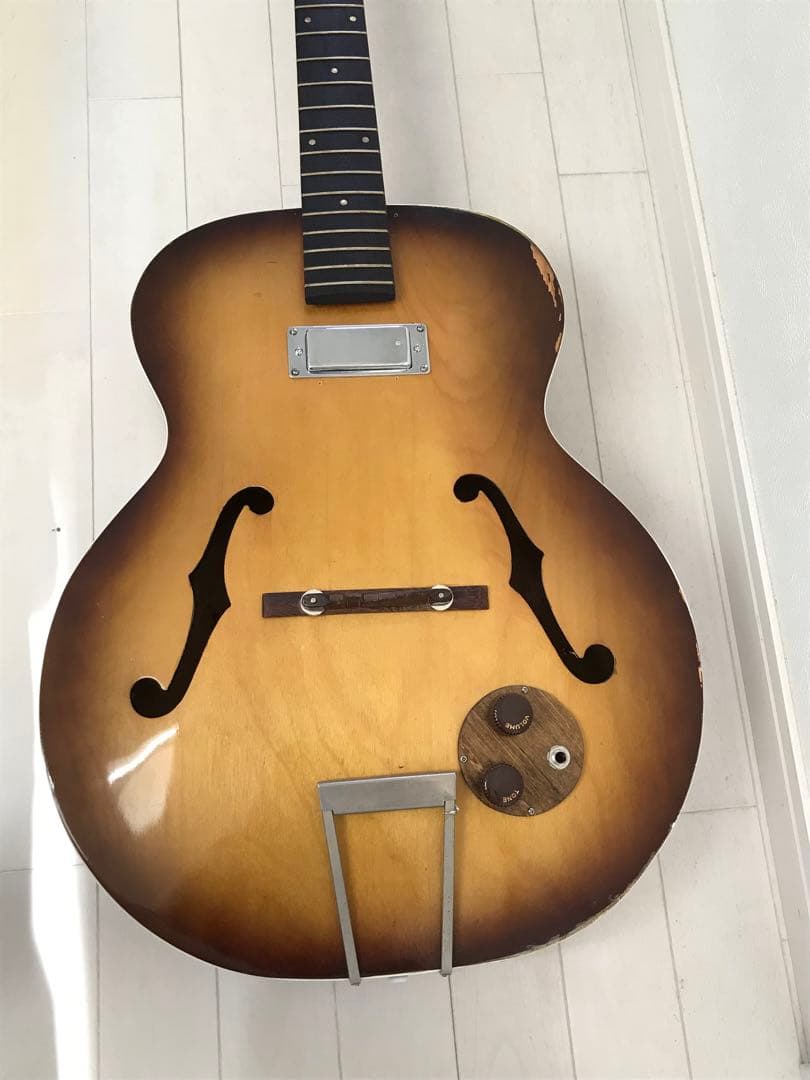 harmony silver tone ヴィンテージ　フルアコ　ハードケース付き