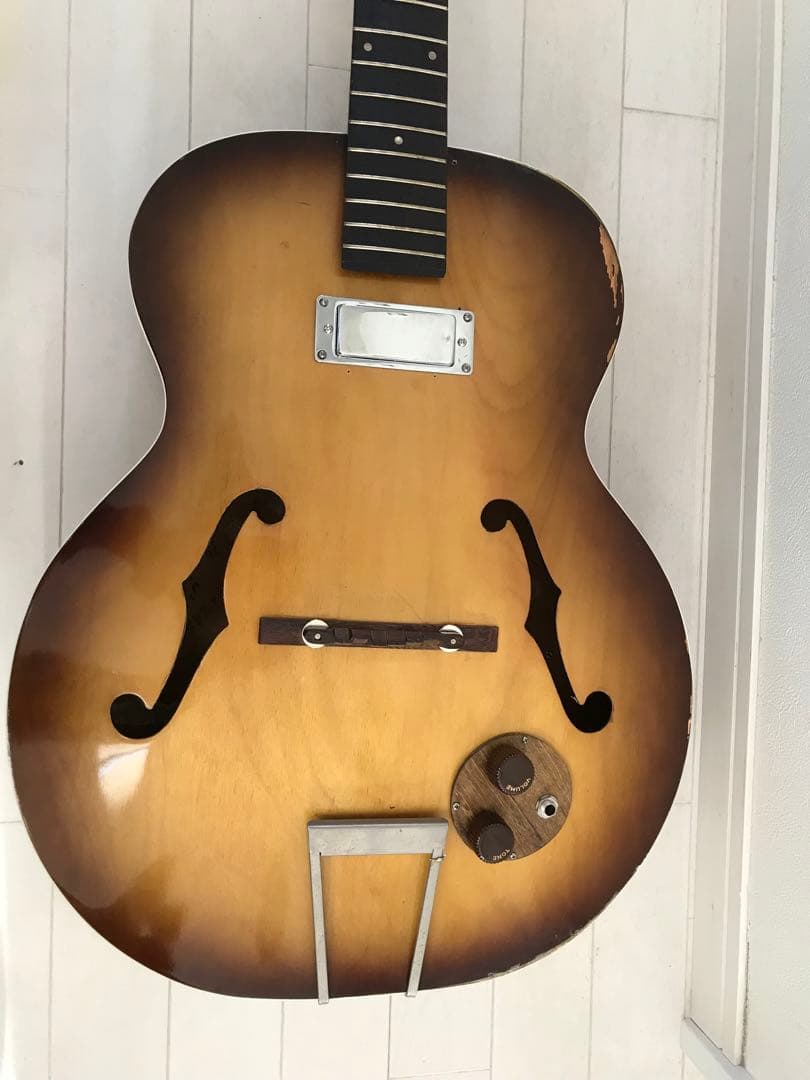 harmony silver tone ヴィンテージ　フルアコ　ハードケース付き