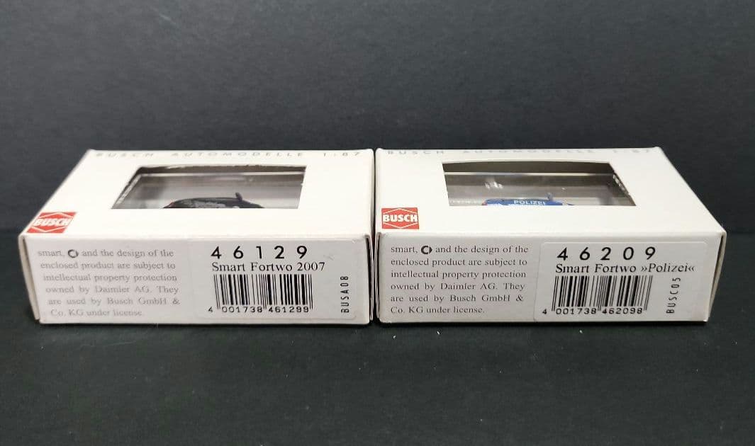 ブッシュ　スマート４５１ 1/87（HO）スケール　１２台セット