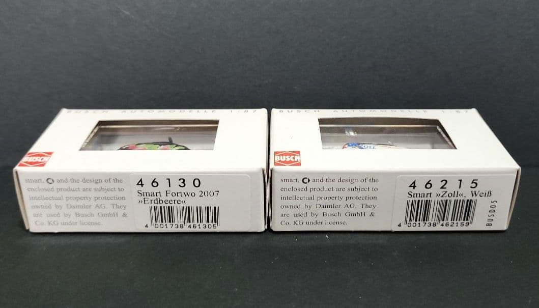 ブッシュ　スマート４５１ 1/87（HO）スケール　１２台セット