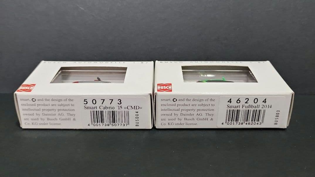 ブッシュ　スマート４５１ 1/87（HO）スケール　１２台セット