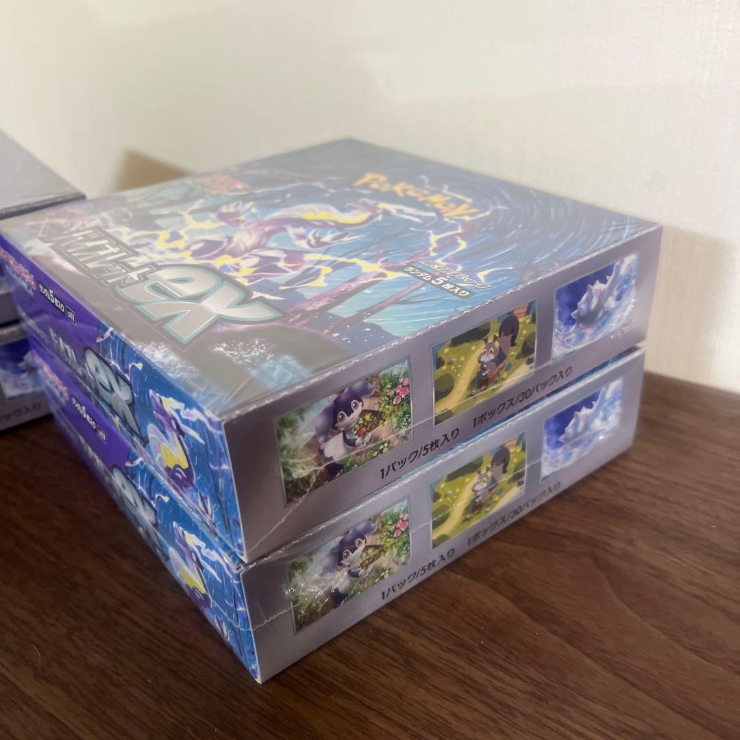 ポケモンカードゲーム バイオレットex シュリンク付き4BOX　新品未開封