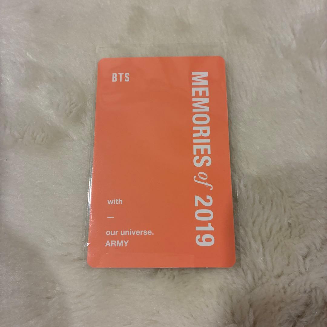 BTS memories 2019 ジョングク　トレカ