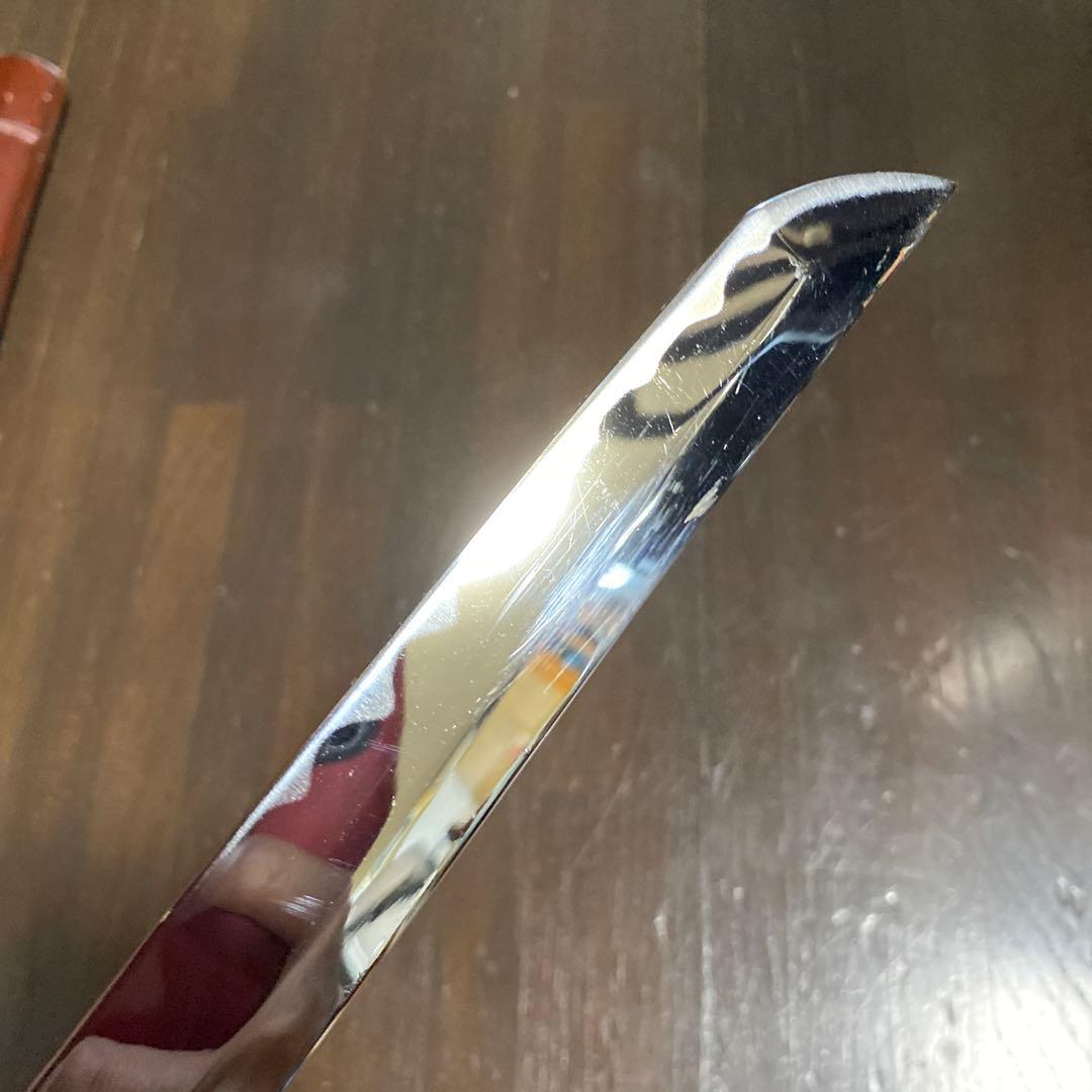 模造刀 白木鞘大刀 茶ニス塗装