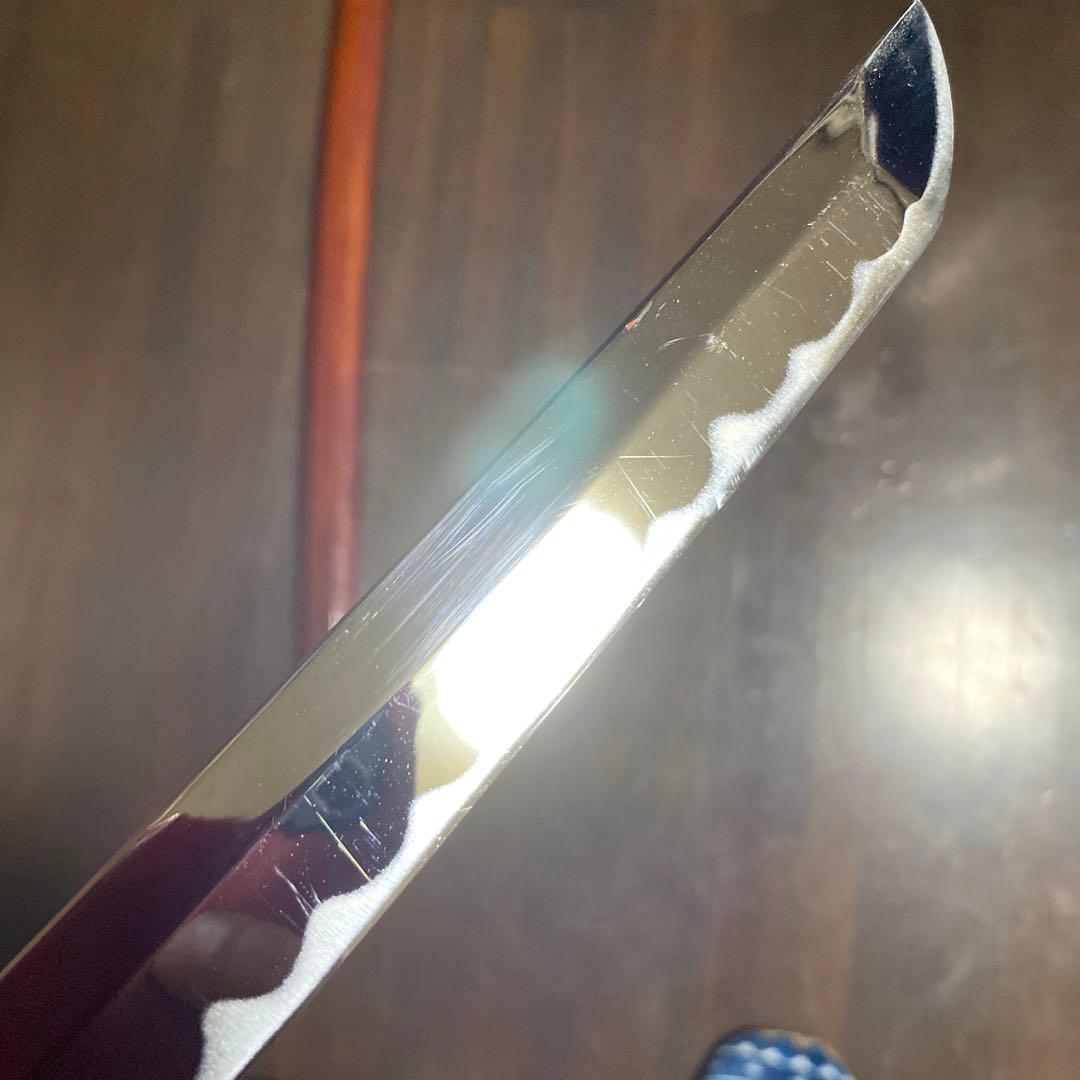 模造刀 白木鞘大刀 茶ニス塗装