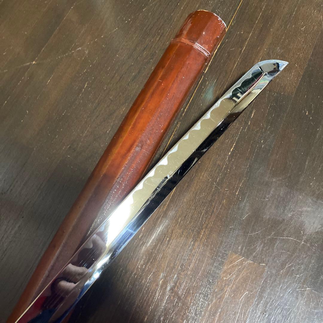 模造刀 白木鞘大刀 茶ニス塗装