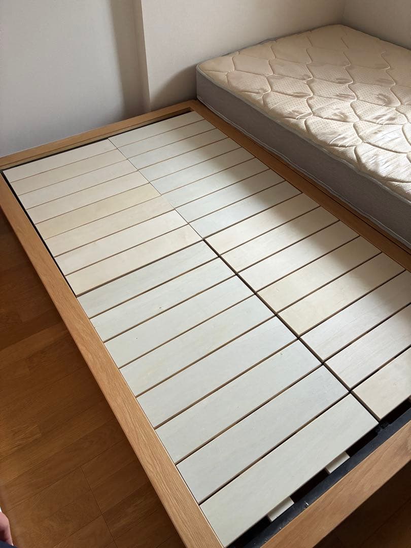 【無印良品】MUJI セミダブル ベッドフレーム オーク