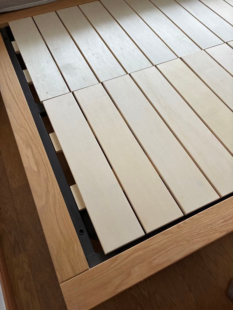 【無印良品】MUJI セミダブル ベッドフレーム オーク