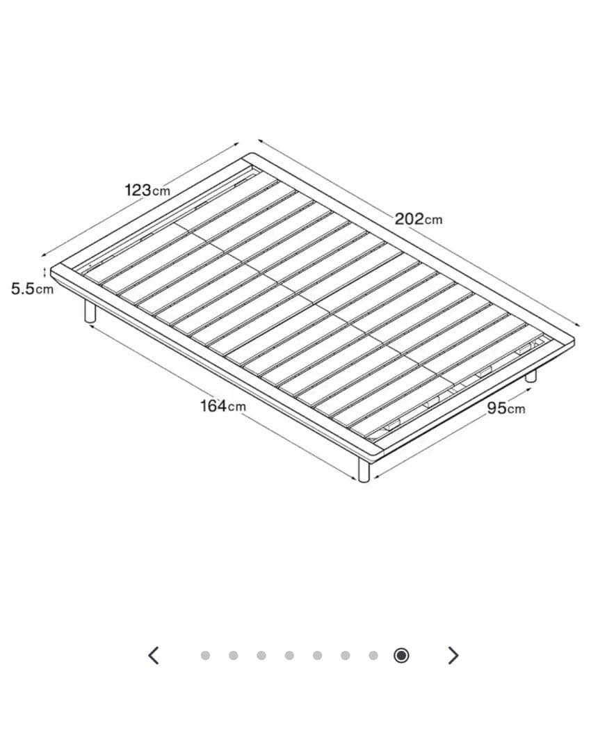 【無印良品】MUJI セミダブル ベッドフレーム オーク