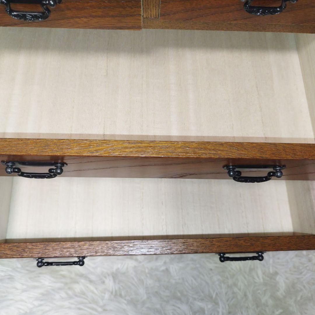 美品　レトロ　小袖机　けやき　小物入れ　箪笥