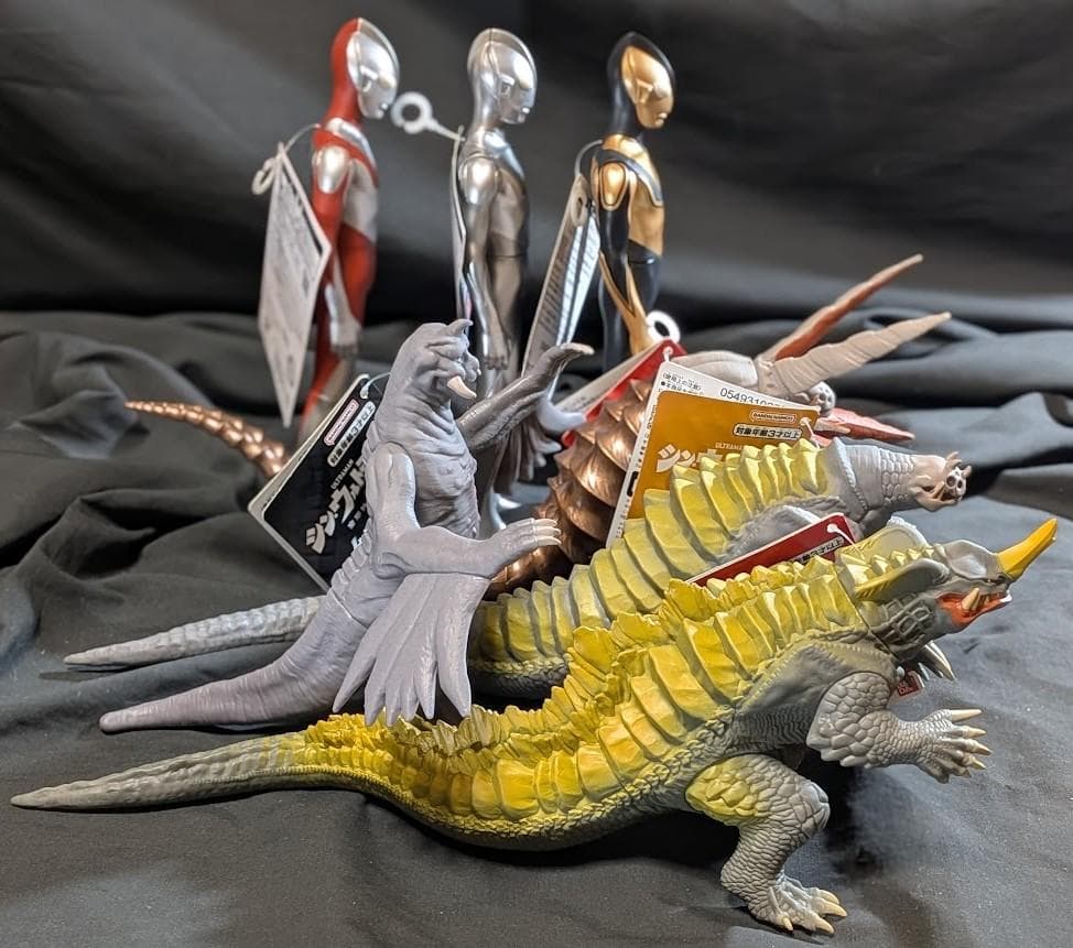 シン・ウルトラマン＆登場怪獣・宇宙人（バンダイ）タグ付ソフビ７体セット
