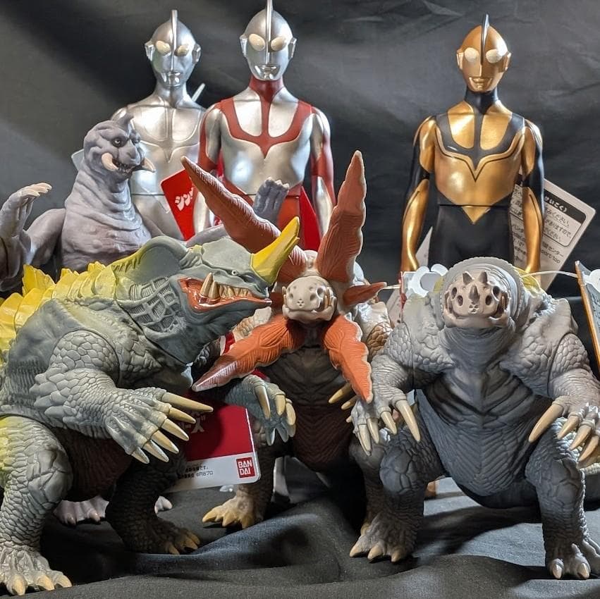 シン・ウルトラマン＆登場怪獣・宇宙人（バンダイ）タグ付ソフビ７体セット
