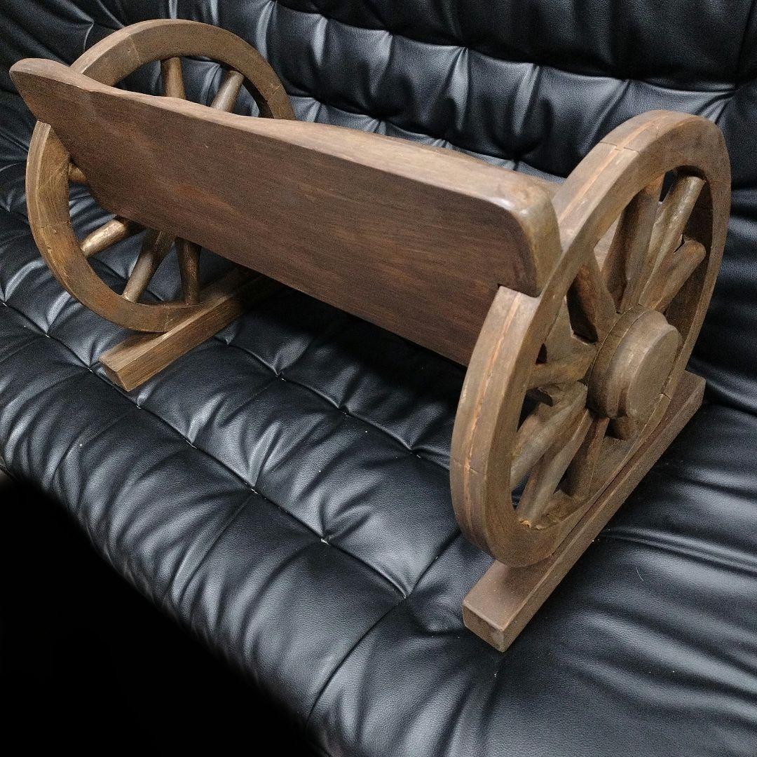 レトロ 車輪 椅子 アンティーク 古材 古道具