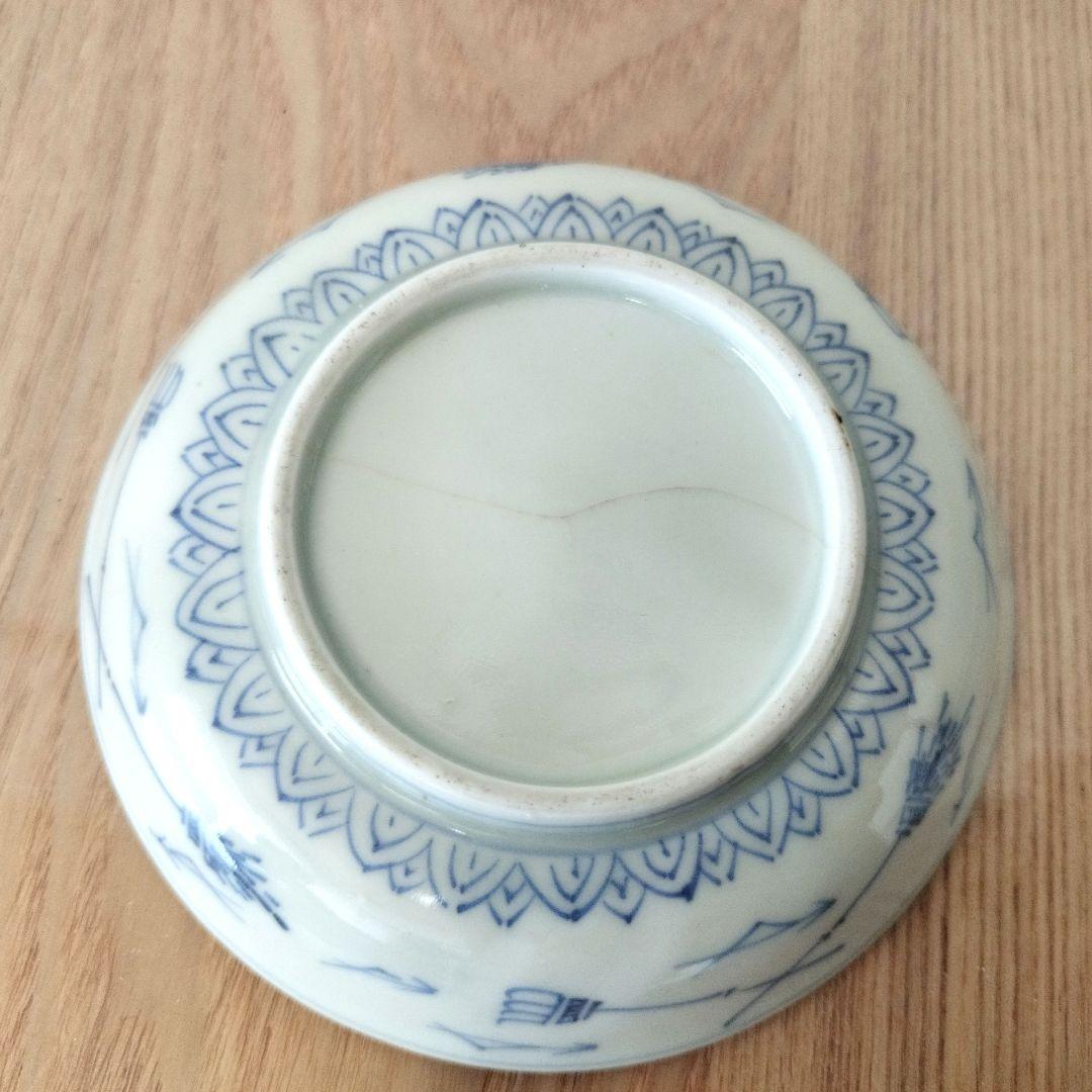 色絵　唐草文なます、小皿、飯碗セット