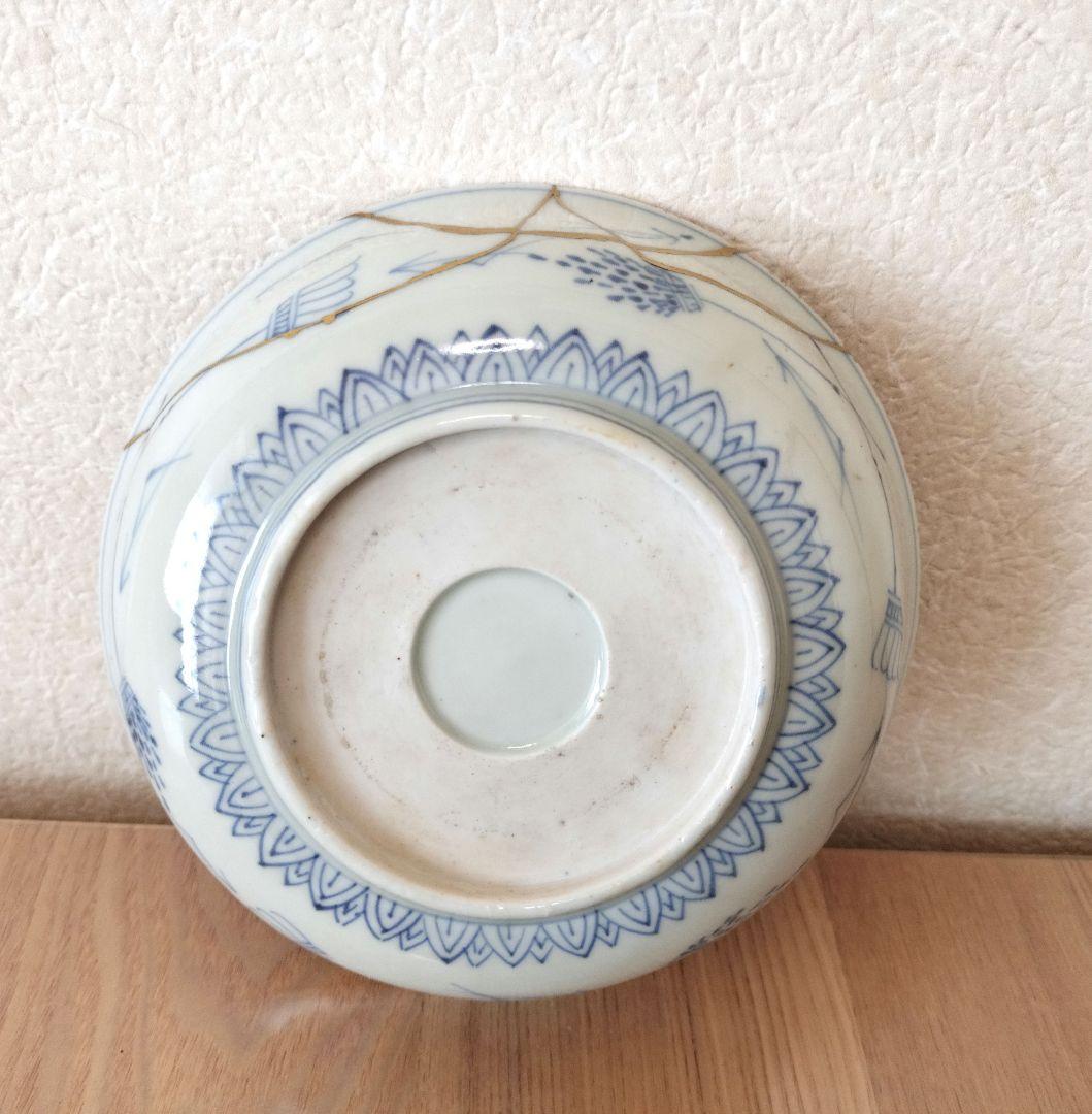 色絵　唐草文なます、小皿、飯碗セット