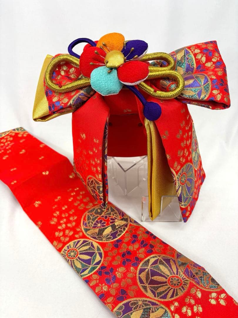 七五三　女の子　はこせこセットS　帯揚げ*しごき付き《子供507》#江戸小もーん