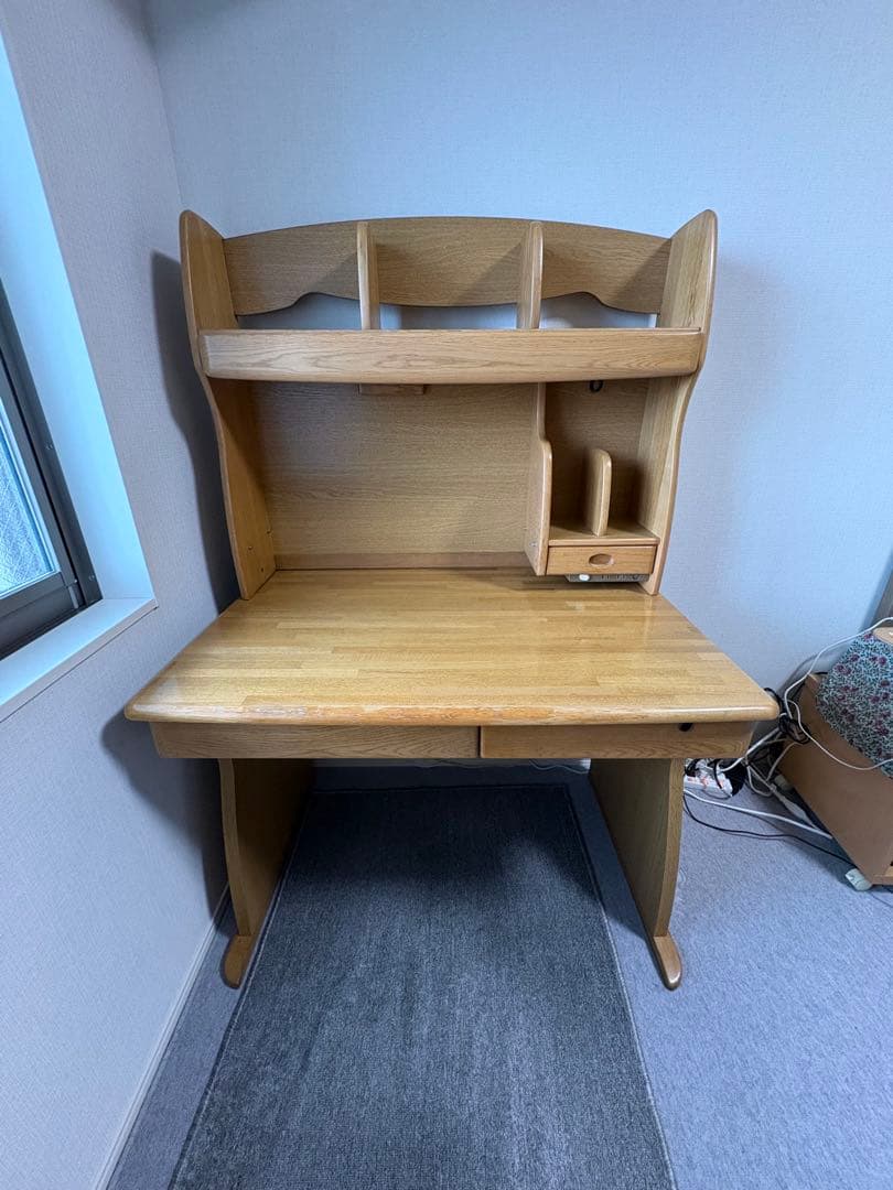 送料込①木製学習机 光製作所
