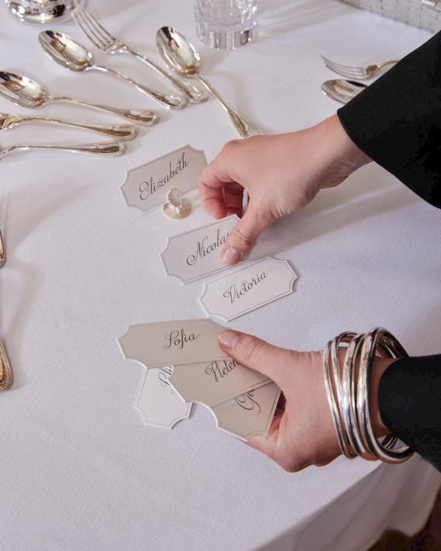 フランス　クリストフル　シェル　シルバープレート　カードホルダー　2.5cm