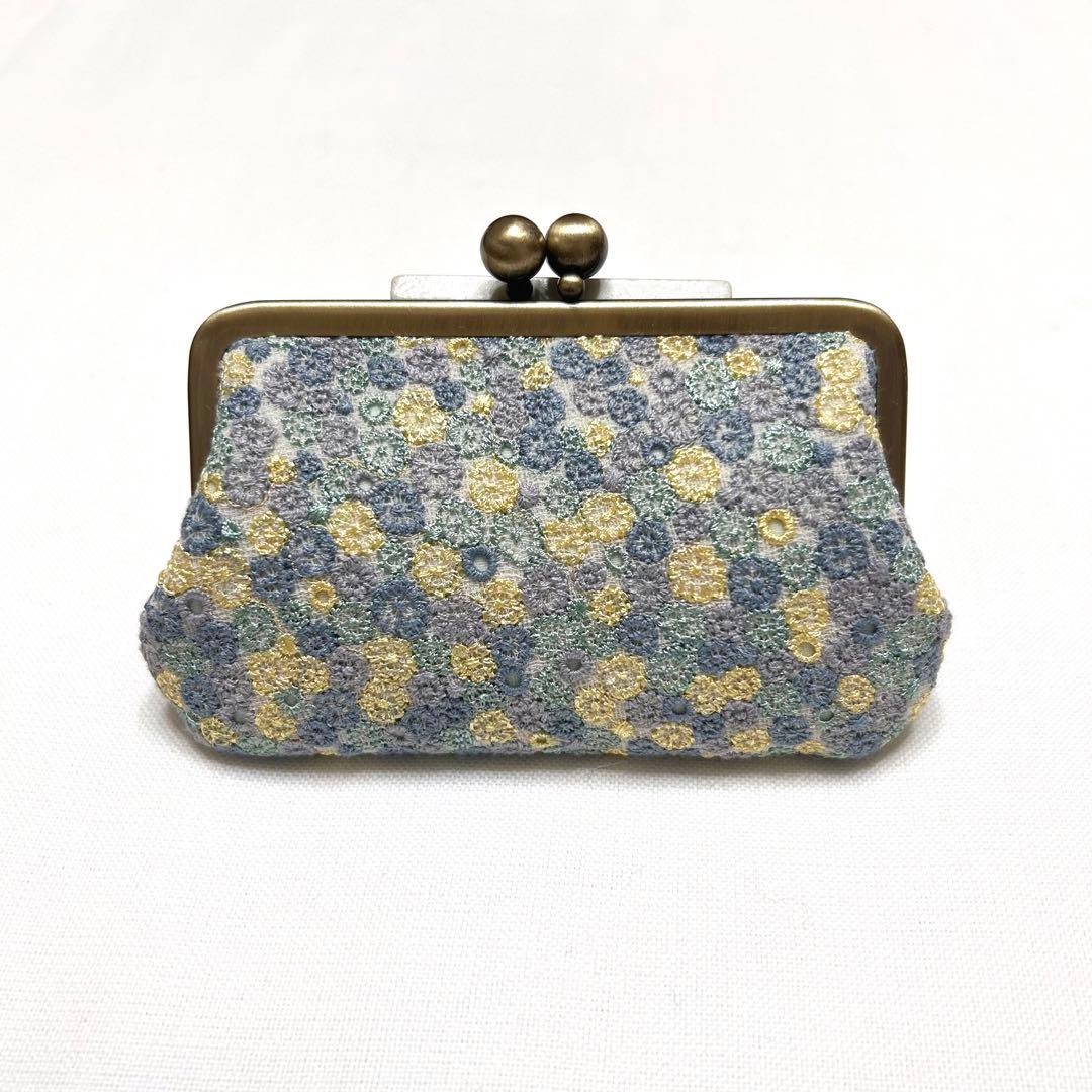 ミナペルホネン　ハンドメイド　がま口　skyful バラード