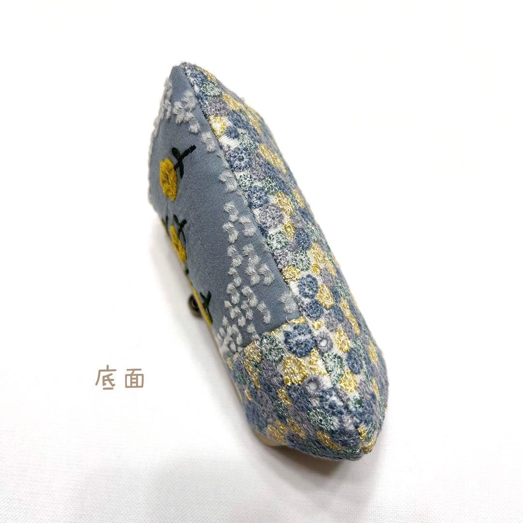 ミナペルホネン　ハンドメイド　がま口　skyful バラード