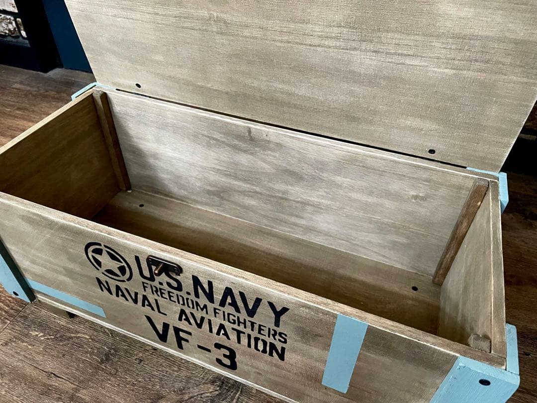 オーダー制作　色変更　男前インテリア　ミリタリー　アンモボックス　収納ボックス