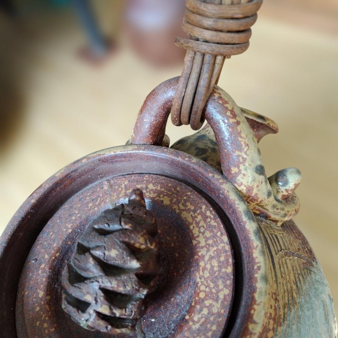 陶器製持ち手付きポット