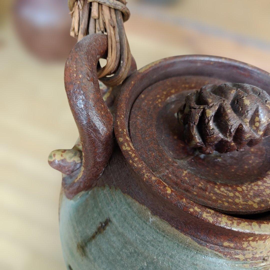 陶器製持ち手付きポット