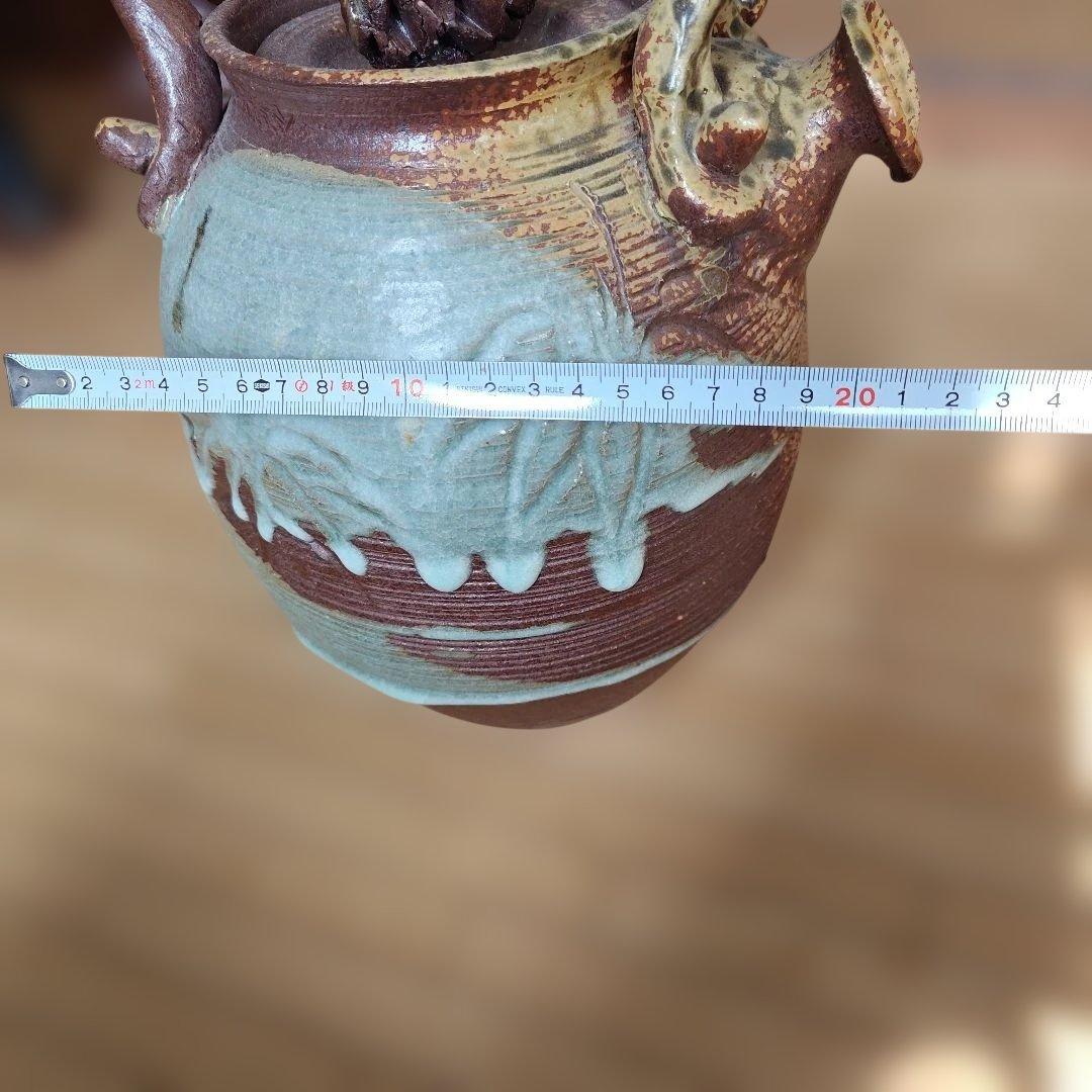 陶器製持ち手付きポット