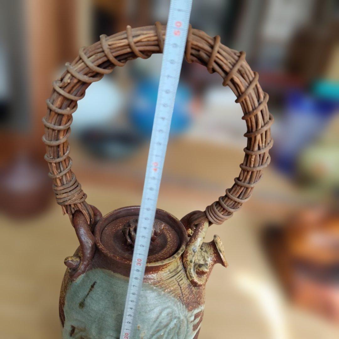 陶器製持ち手付きポット