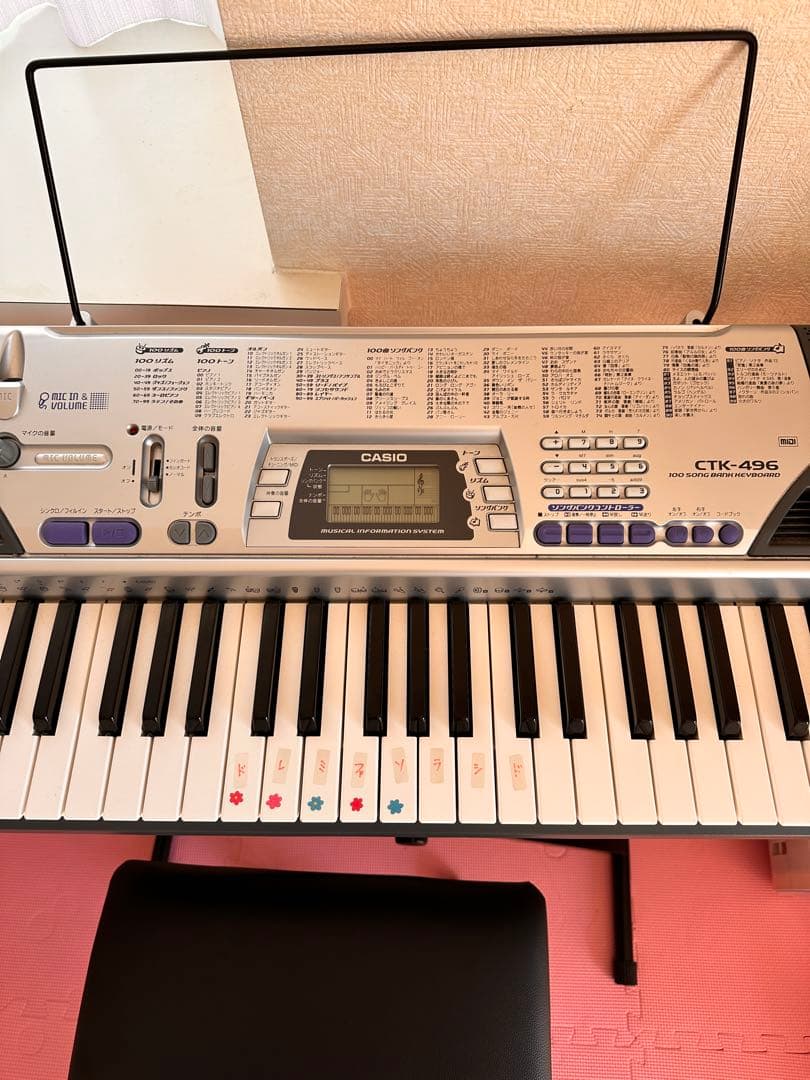 【引き取り限定】CASIO CTK-496 61鍵キーボード 埼玉県南部