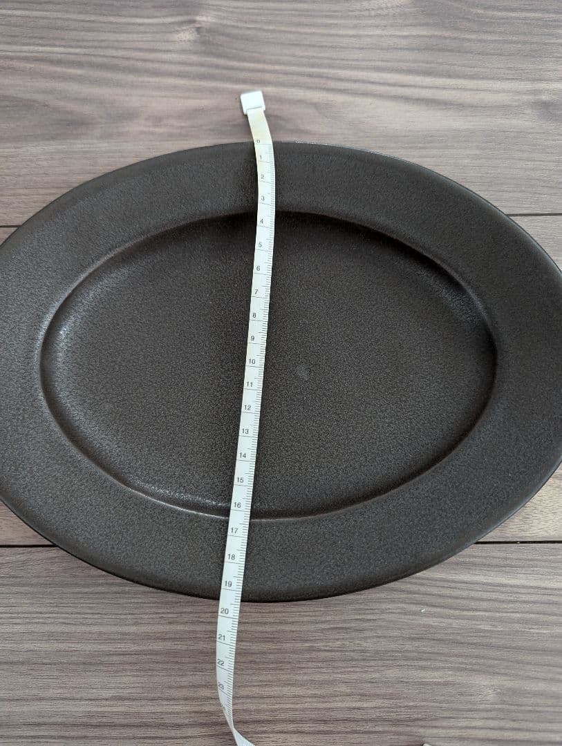Awabi ware オーバル皿M 黒マット あわびウェア 岡本純一