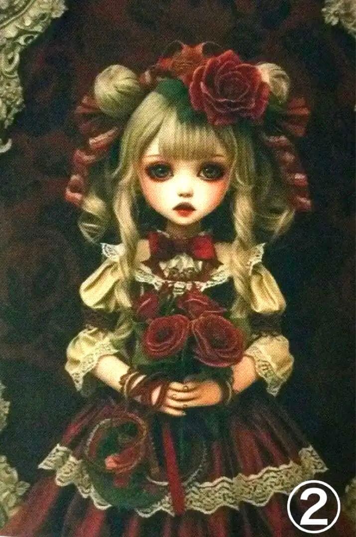 ハンドメイドオーダーページ＊ドール女の子パネル２枚