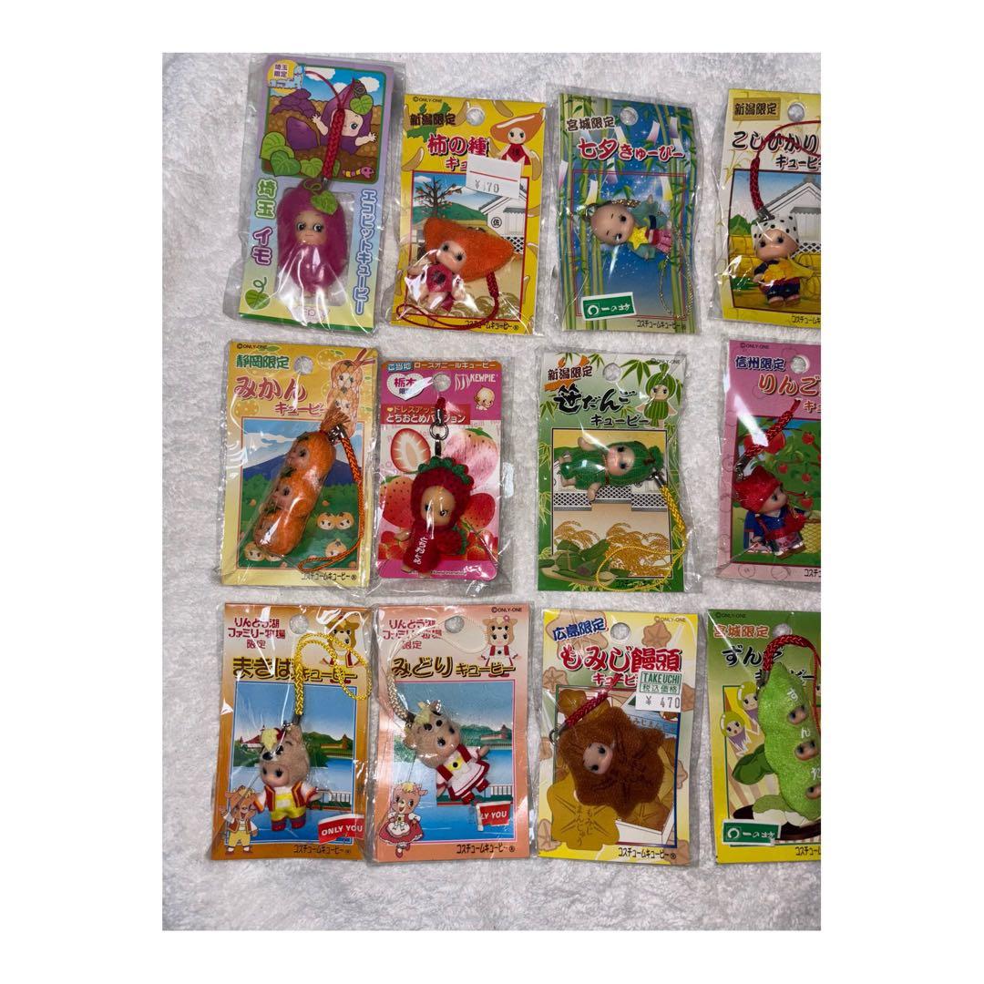 【新品未開封】ご当地キューピーストラップ 16個セット＋道の駅購入キューピー3つ