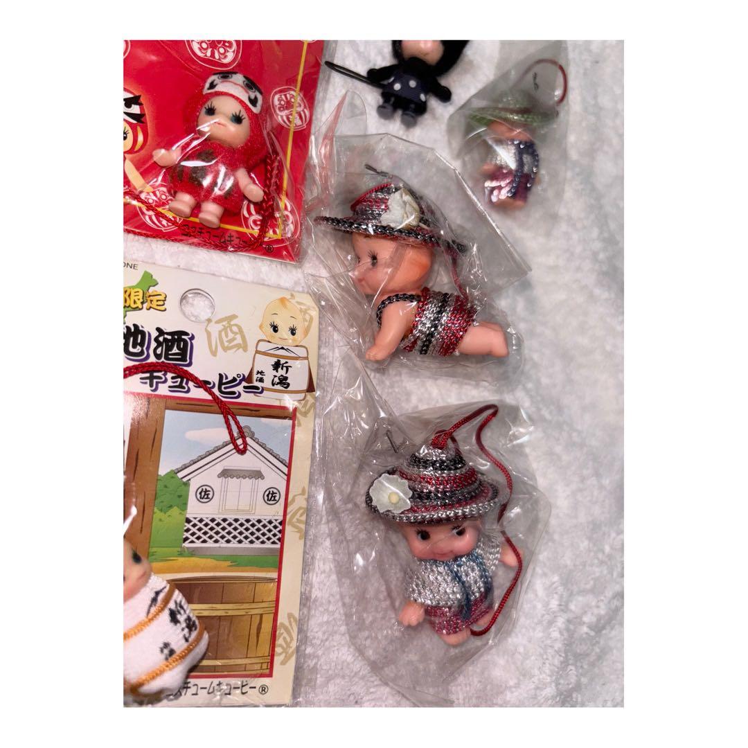 【新品未開封】ご当地キューピーストラップ 16個セット＋道の駅購入キューピー3つ
