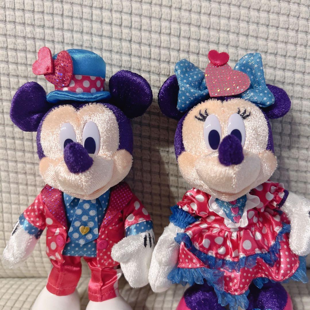 ディズニーランド ミニーのファンダーランド ミニパル ぬいぐるみバッジ 2点