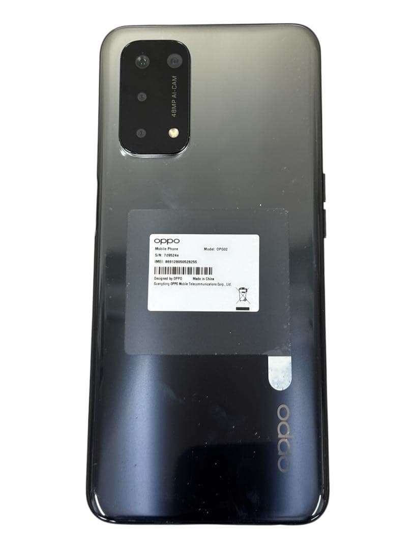 【中古】OPPO A545G 背面ガラスひびありau/UQ向けSIMロックあり