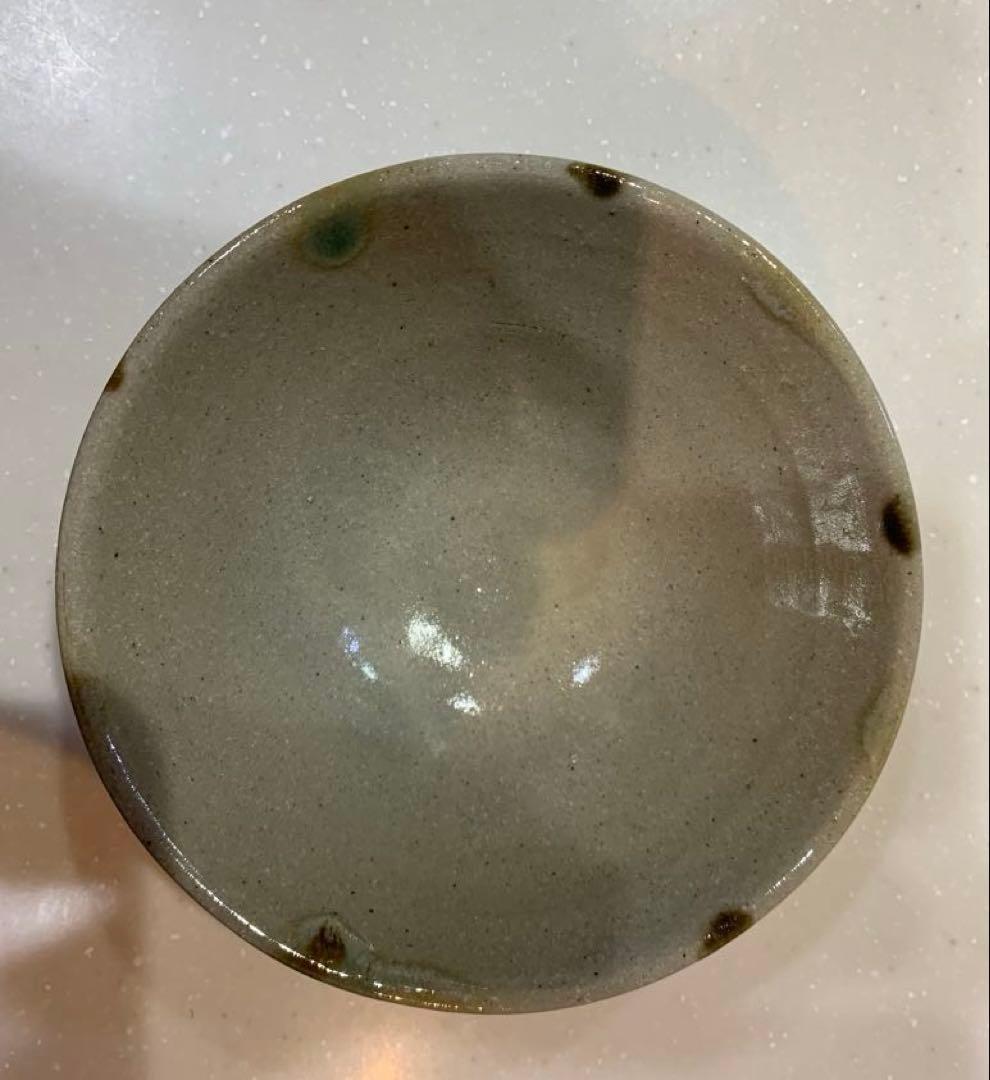 益子焼　濱田窯　鐵釉　三彩手茶碗　飯碗　1 客