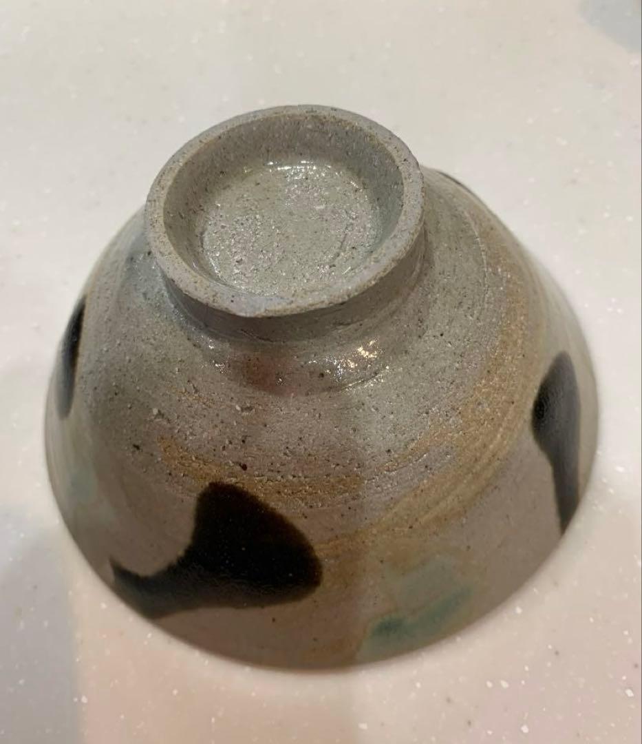 益子焼　濱田窯　鐵釉　三彩手茶碗　飯碗　1 客