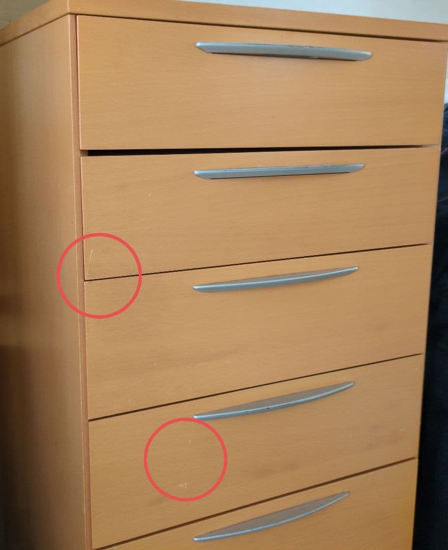 アスティ　木製チェスト 小 6段棚 収納 引き出し 茶色 タンス