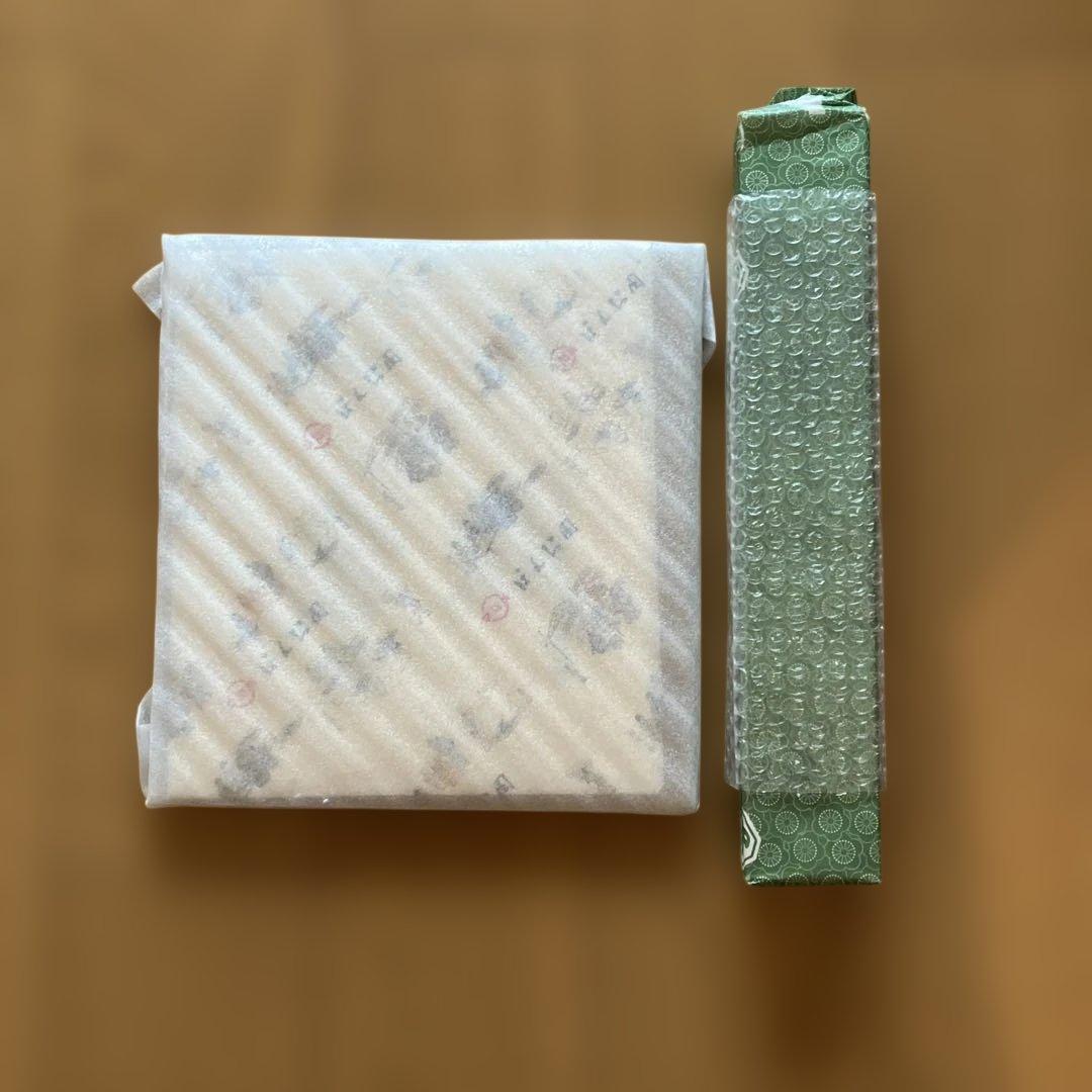 色紙掛軸 書「一期一会」 大徳寺派宗源 茶道 卍繋ぎ 唐草地紋