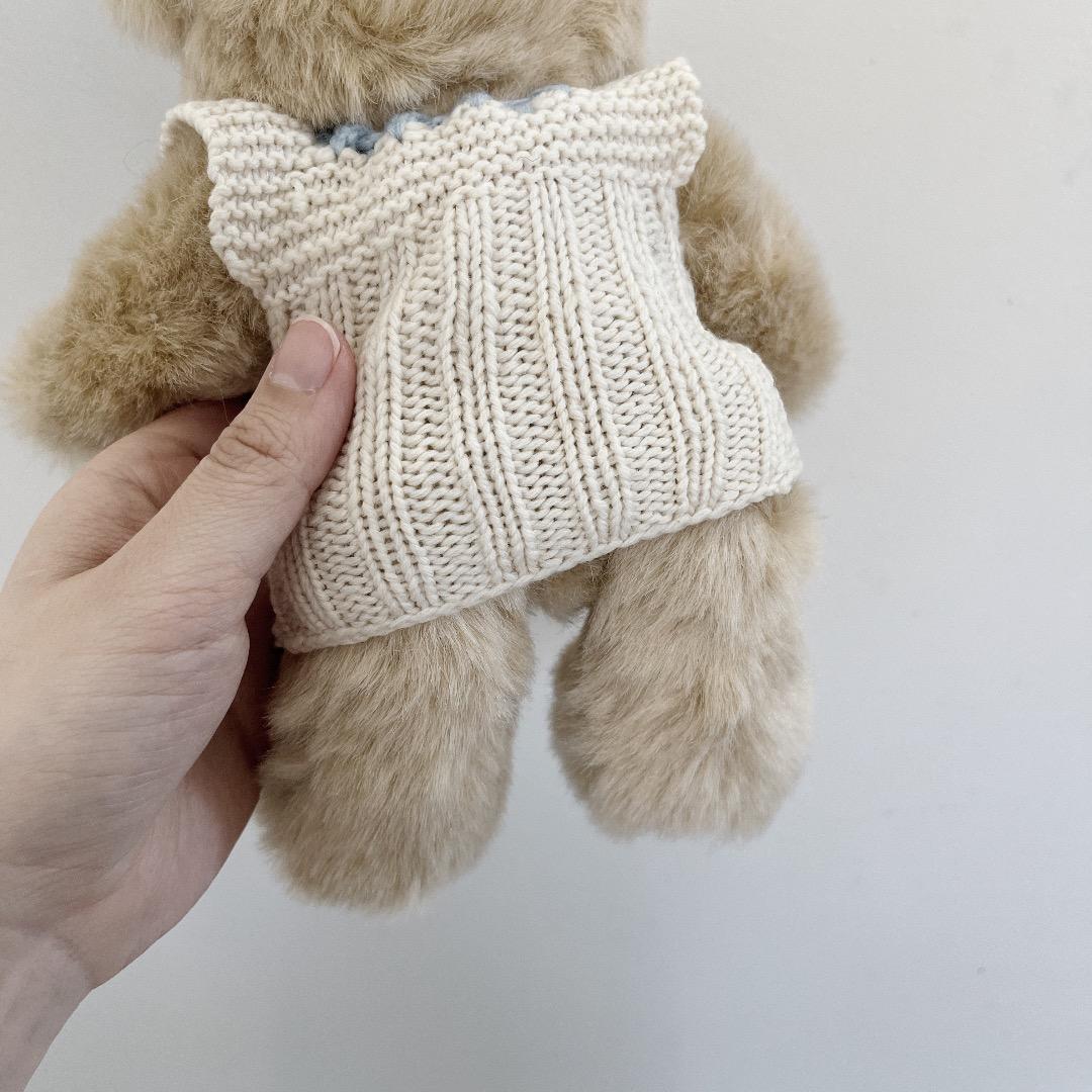 ヴィンテージ　くま　テディベア　ぬいぐるみ　人形　ヨーロッパ　ハンドメイド