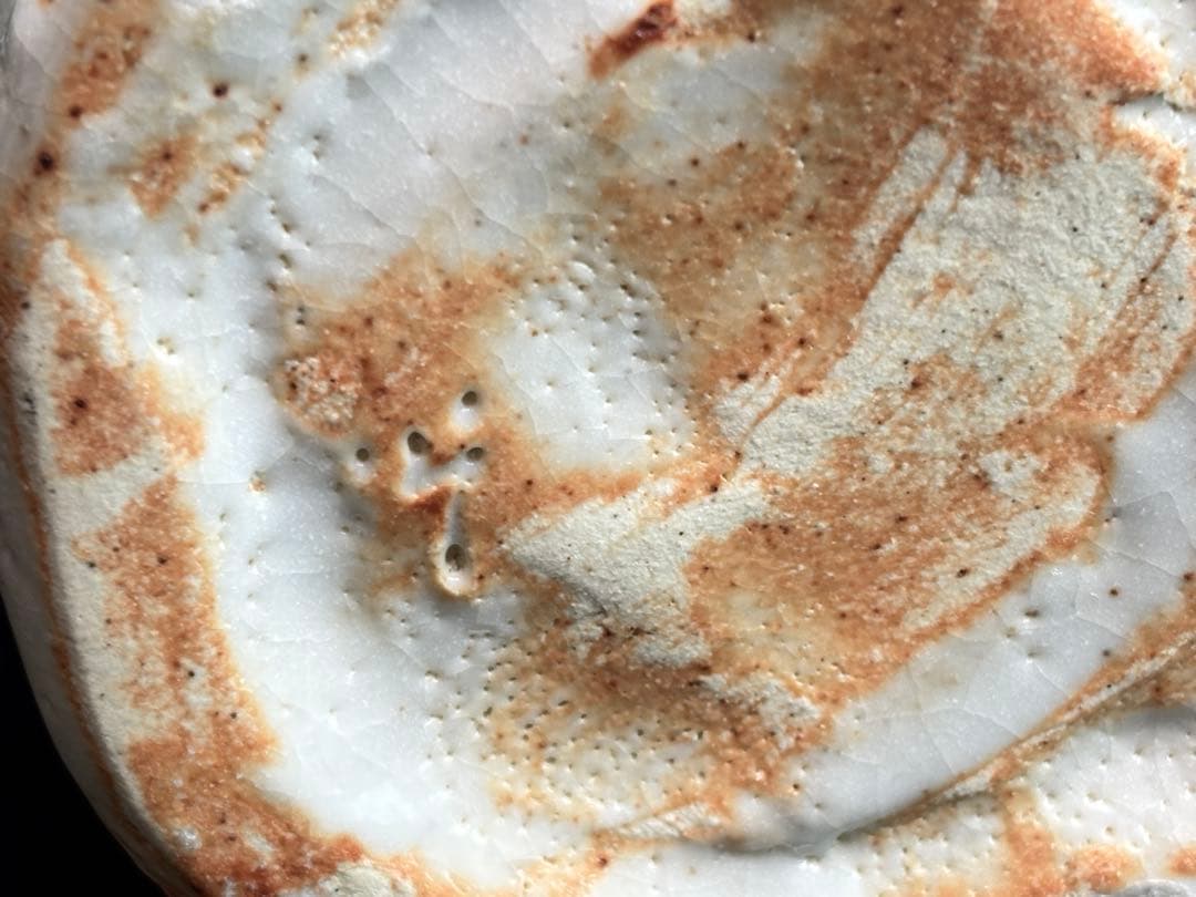 【未使用】山十窯【加藤光右衛門】 鼠志野 花入 共箱共布栞付 R821131