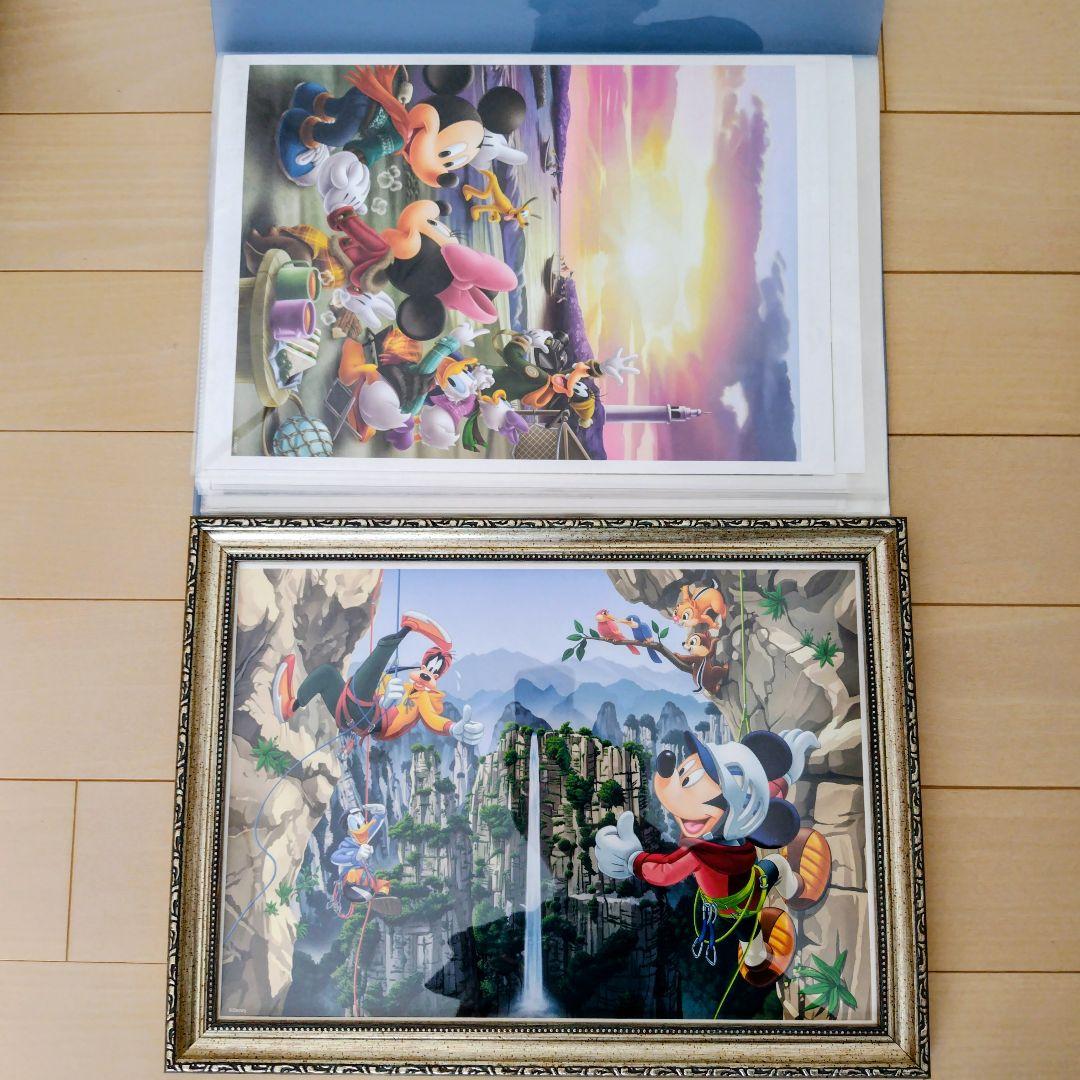 【額縁付き】ディズニーキャラクター　アートコレクション　読売新聞　額絵シリーズ