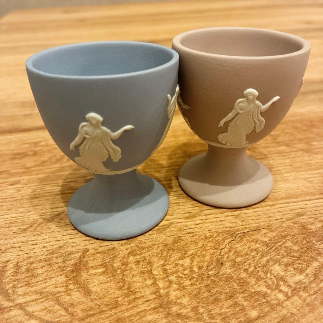 【希少】【美品】 Jasperware エッグカップセット2個