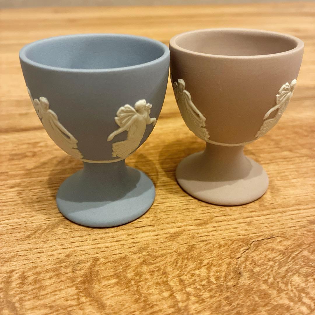 【希少】【美品】 Jasperware エッグカップセット2個